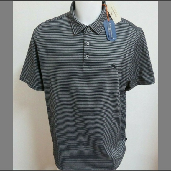 BRAND NEW w//Tag NWT Tommy Bahama Short Sleeve Polo Shirt Blue XL UPF 50 L M